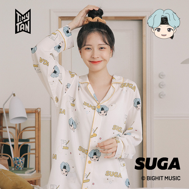BTS TinyTAN Pajama โ Big Face Type (SUGA) - Shimshop B2B